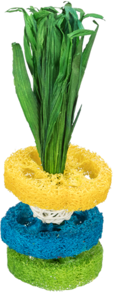 Trixie Trixie Luffaringen Met Rotanbal En Houten Schijf - ø 6 x 20 cm