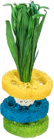 Trixie Trixie Luffaringen Met Rotanbal En Houten Schijf - ø 6 x 20 cm