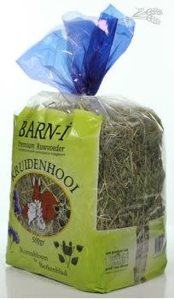 BARN-i Barn-i Kruidenhooi - Korenbloem en Berkenblad - 500 gram BARN-i Barn-i Kruidenhooi - Korenbloem en Berkenblad - 500 gram