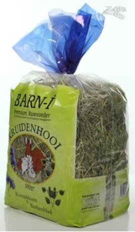 BARN-i Barn-i Kruidenhooi - Korenbloem en Berkenblad - 500 gram BARN-i Barn-i Kruidenhooi - Korenbloem en Berkenblad - 500 gram
