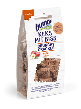 Bunny Nature Bunny Nature - Crunchy Cracker - Appel - 50 gram Bunny Nature Bunny Nature - Crunchy Cracker - Appel - 50 gram