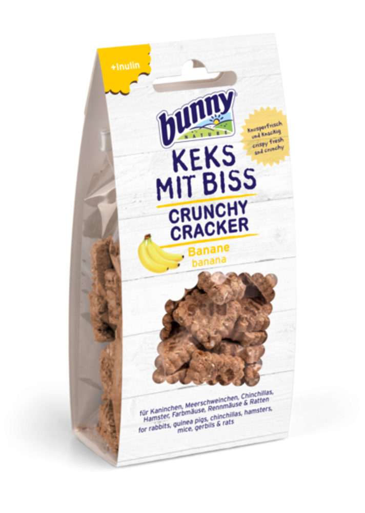 Bunny Nature Bunny Nature - Crunchy Cracker - Banaan - 50 gram Bunny Nature Bunny Nature - Crunchy Cracker - Banaan - 50 gram