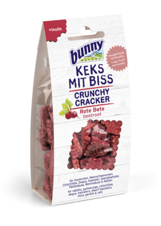 Bunny Nature Bunny Nature - Crunchy Cracker - Rode Biet - 50 gram Bunny Nature Bunny Nature - Crunchy Cracker - Rode Biet - 50 gram