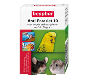 Beaphar Beaphar Anti-Parasiet 10 - Vogels en Knaagdieren - 20-50 gram - 2 stuks Beaphar Beaphar Anti-Parasiet 10 - Vogels en Knaagdieren - 20-50 gram - 2 stuks