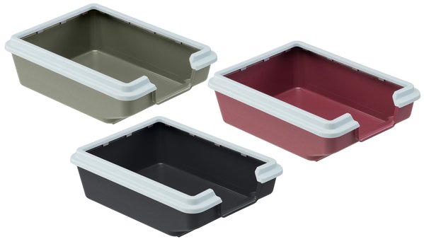 Ferplast Ferplast Open Toilet met Rand en Lage Instap - 38 x 28 x 11 cm - verschillende kleuren Ferplast Ferplast Open Toilet met Rand en Lage Instap - 38 x 28 x 11 cm - verschillende kleuren