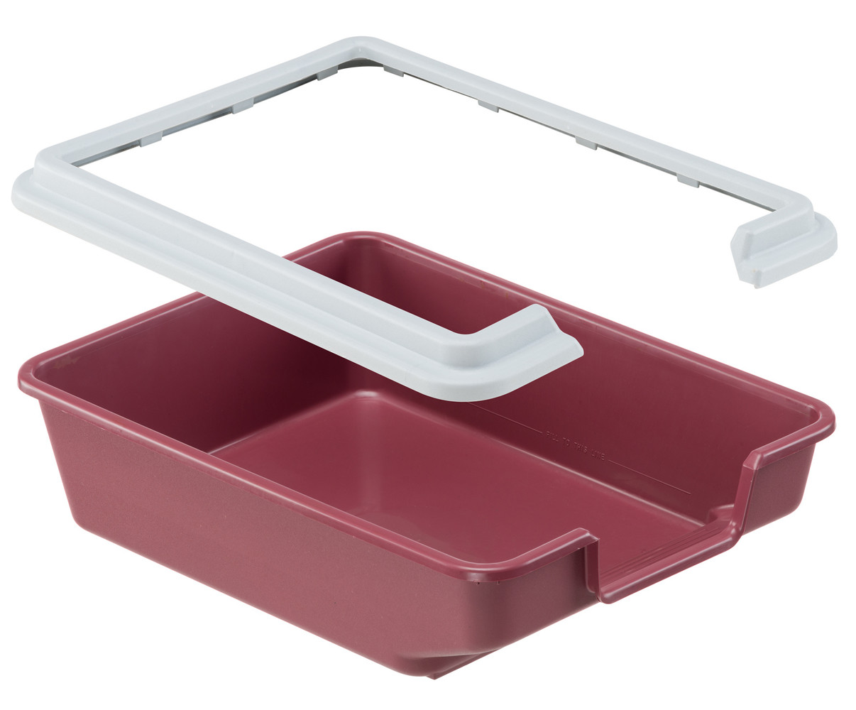 Ferplast Ferplast Open Toilet met Rand en Lage Instap - 38 x 28 x 11 cm - verschillende kleuren Ferplast Ferplast Open Toilet met Rand en Lage Instap - 38 x 28 x 11 cm - verschillende kleuren