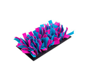Bunny Nature Bunny Nature - Snuffelmat vilt - 28 x 15 x 5 cm turquoise met roze Bunny Nature Bunny Nature - Snuffelmat vilt - 28 x 15 x 5 cm turquoise met roze
