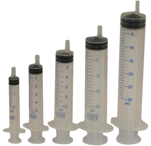 Spuit 3-delig - Luer Hub - 2-3 ml Spuit 3-delig - Luer Hub - 2-3 ml