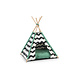 Beeztees Beeztees Tipi tent Kioni - Zwart-Wit - 50x50x70 cm Beeztees Beeztees Tipi tent Kioni - Zwart-Wit - 50x50x70 cm
