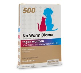 Emax No Worm Diacur - 10 tabletten - 500 mg Emax No Worm Diacur - 10 tabletten - 500 mg