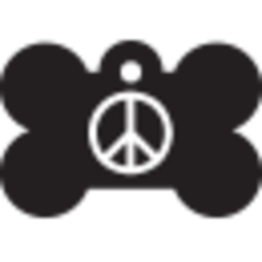 IMARC Hondenpenning – Bot – Peace – Zwart IMARC Hondenpenning – Bot – Peace – Zwart