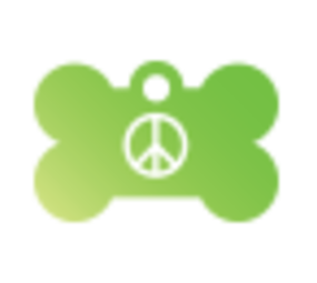 IMARC Hondenpenning – Bot – Peace – Groen IMARC Hondenpenning – Bot – Peace – Groen