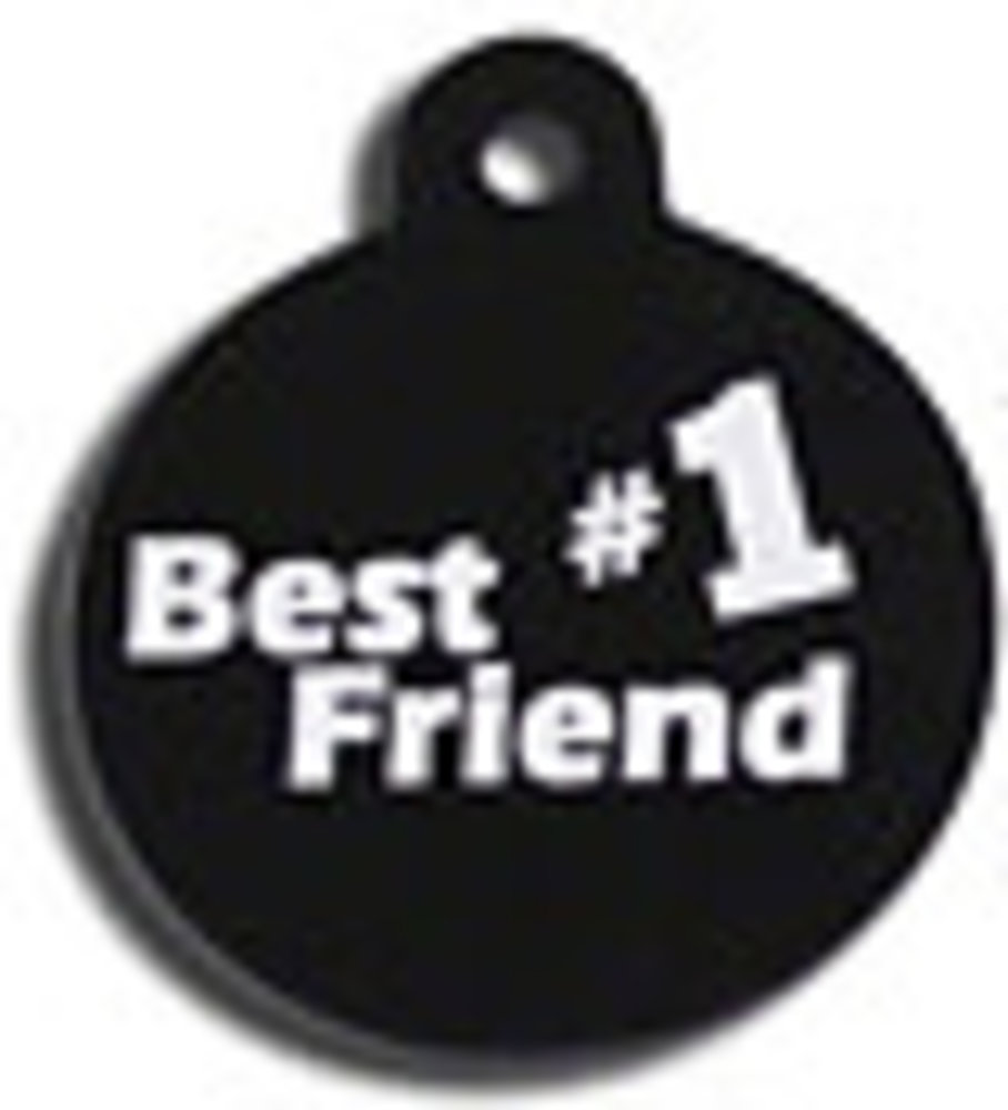 IMARC Hondenpenning – Rond – Best #1 Friend – Zwart IMARC Hondenpenning – Rond – Best #1 Friend – Zwart