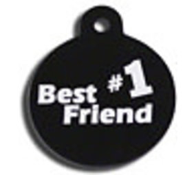 IMARC Hondenpenning – Rond – Best #1 Friend – Zwart IMARC Hondenpenning – Rond – Best #1 Friend – Zwart