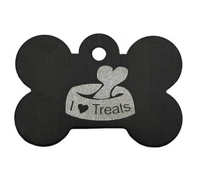 IMARC Hondenpenning – Bot – I Love Treats – Zwart IMARC Hondenpenning – Bot – I Love Treats – Zwart