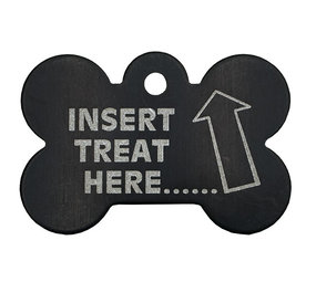 IMARC Hondenpenning – Bot – Insert Treat Here.... – Zwart IMARC Hondenpenning – Bot – Insert Treat Here.... – Zwart