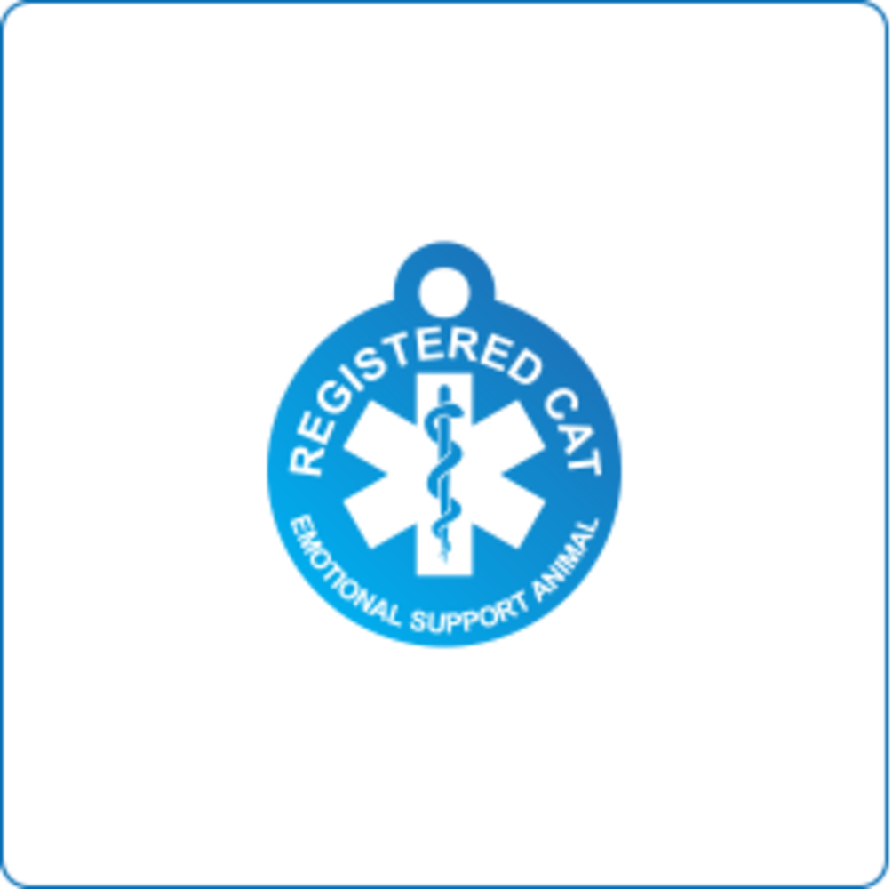 IMARC Kattenpenning – Rond – Registered Cat Emotional Support Animal – Blauw - Klein Ø2 cm IMARC Kattenpenning – Rond – Registered Cat Emotional Support Animal – Blauw - Klein Ø2 cm