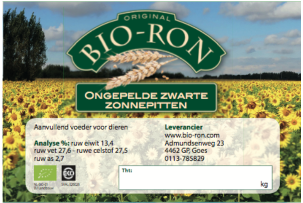 Natuly (voorheen Bio-Ron) Bio-Ron Biologische Zonnepitten - ongepeld - 4 kilo