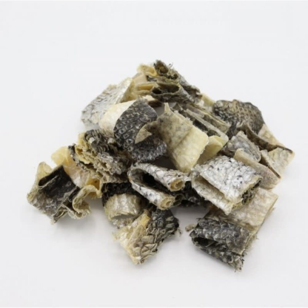 Bark-Bite Bark-Bite Fish - Zalmhuid Bites - 200 gram Bark-Bite Bark-Bite Fish - Zalmhuid Bites - 200 gram