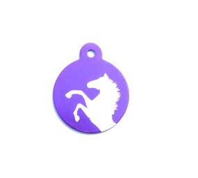 IMARC Paardenpenning – Rond – Paars - Groot Ø3 cm IMARC Paardenpenning – Rond – Paars - Groot Ø3 cm