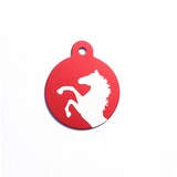 IMARC Paardenpenning – Rond – Rood - Groot Ø3 cm