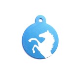 IMARC Paardenpenning – Rond – Blauw - Groot Ø3 cm