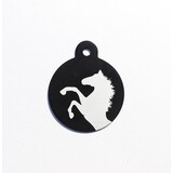 IMARC Paardenpenning – Rond – Zwart - Groot Ø3 cm