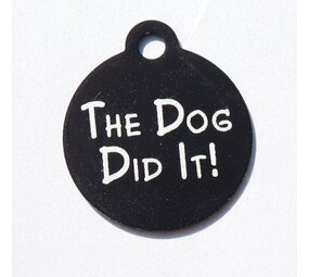 IMARC Kattenpenning – Rond – The Dog Did It!– Zwart - Klein Ø2 cm IMARC Kattenpenning – Rond – The Dog Did It!– Zwart - Klein Ø2 cm