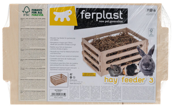 Ferplast Ferplast Hooiruif - Hay Feeder 3 - 35.7x24.5x16.1 cm Ferplast Ferplast Hooiruif - Hay Feeder 3 - 35.7x24.5x16.1 cm