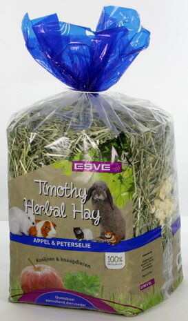 ESVE Esve Timothy Hay - Appel en Peterselie - 600 gram ESVE Esve Timothy Hay - Appel en Peterselie - 600 gram