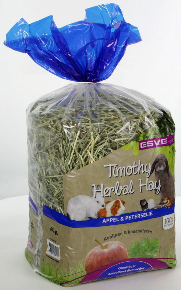 ESVE Esve Timothy Hay - Appel en Peterselie - 600 gram ESVE Esve Timothy Hay - Appel en Peterselie - 600 gram
