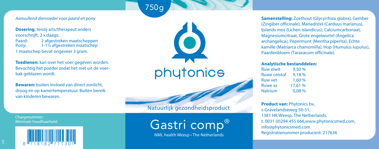Phytonics Phytonics Gastri Comp - 750 gram Phytonics Phytonics Gastri Comp - 750 gram