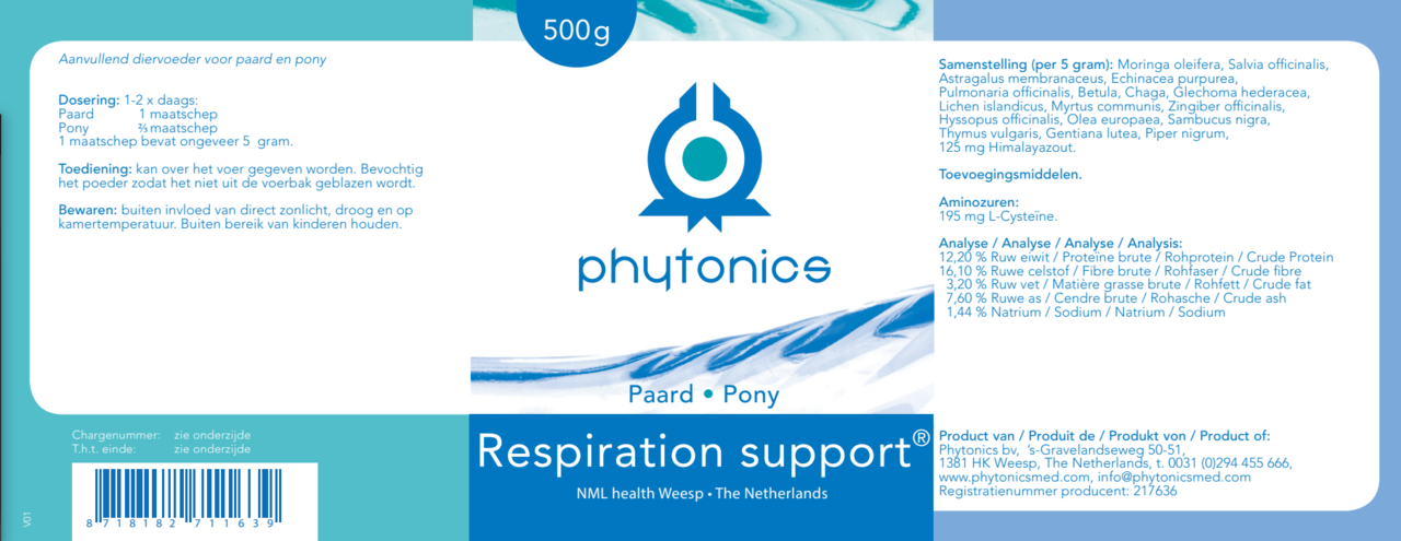 Phytonics Phytonics Respiration Support - 500 gram Phytonics Phytonics Respiration Support - 500 gram