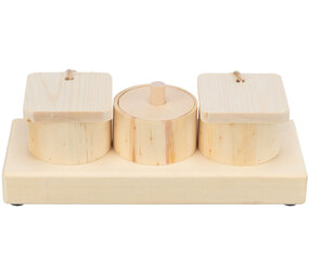 Trixie Konijnen en Knaagdieren Trainingsspel - Snackbox Cups - 15 × 4,5 × 6 cm Trixie Konijnen en Knaagdieren Trainingsspel - Snackbox Cups - 15 × 4,5 × 6 cm