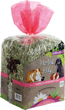 ESVE Esve Herbal Hay - Kruidenhooi - Kamille-Rozenbottel - 500 gram ESVE Esve Herbal Hay - Kruidenhooi - Kamille-Rozenbottel - 500 gram