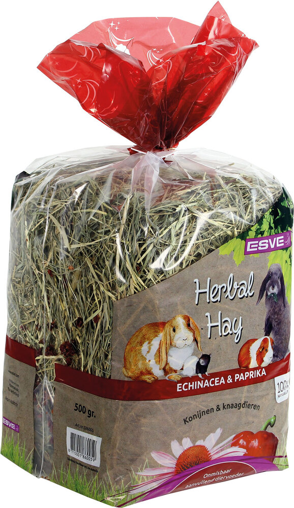 ESVE Esve Herbal Hay - Kruidenhooi - Echinacea-Paprika - 500 gram ESVE Esve Herbal Hay - Kruidenhooi - Echinacea-Paprika - 500 gram