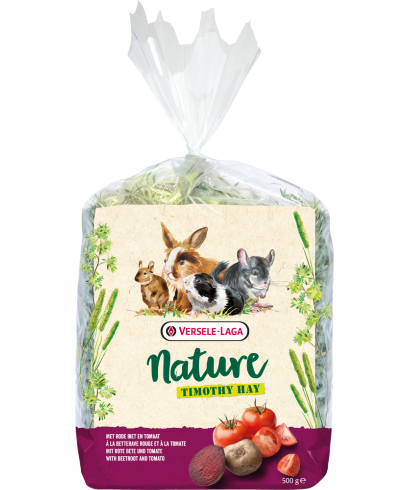 Versele-Laga Versele-Laga Nature Timothy Hay - Biet en Tomaat - 500 gram Versele-Laga Versele-Laga Nature Timothy Hay - Biet en Tomaat - 500 gram