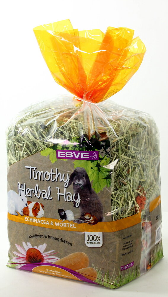 ESVE Esve Timothy Hay - Echinacea en Wortel - 600 gram ESVE Esve Timothy Hay - Echinacea en Wortel - 600 gram