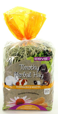 ESVE Esve Timothy Hay - Echinacea en Wortel - 600 gram ESVE Esve Timothy Hay - Echinacea en Wortel - 600 gram