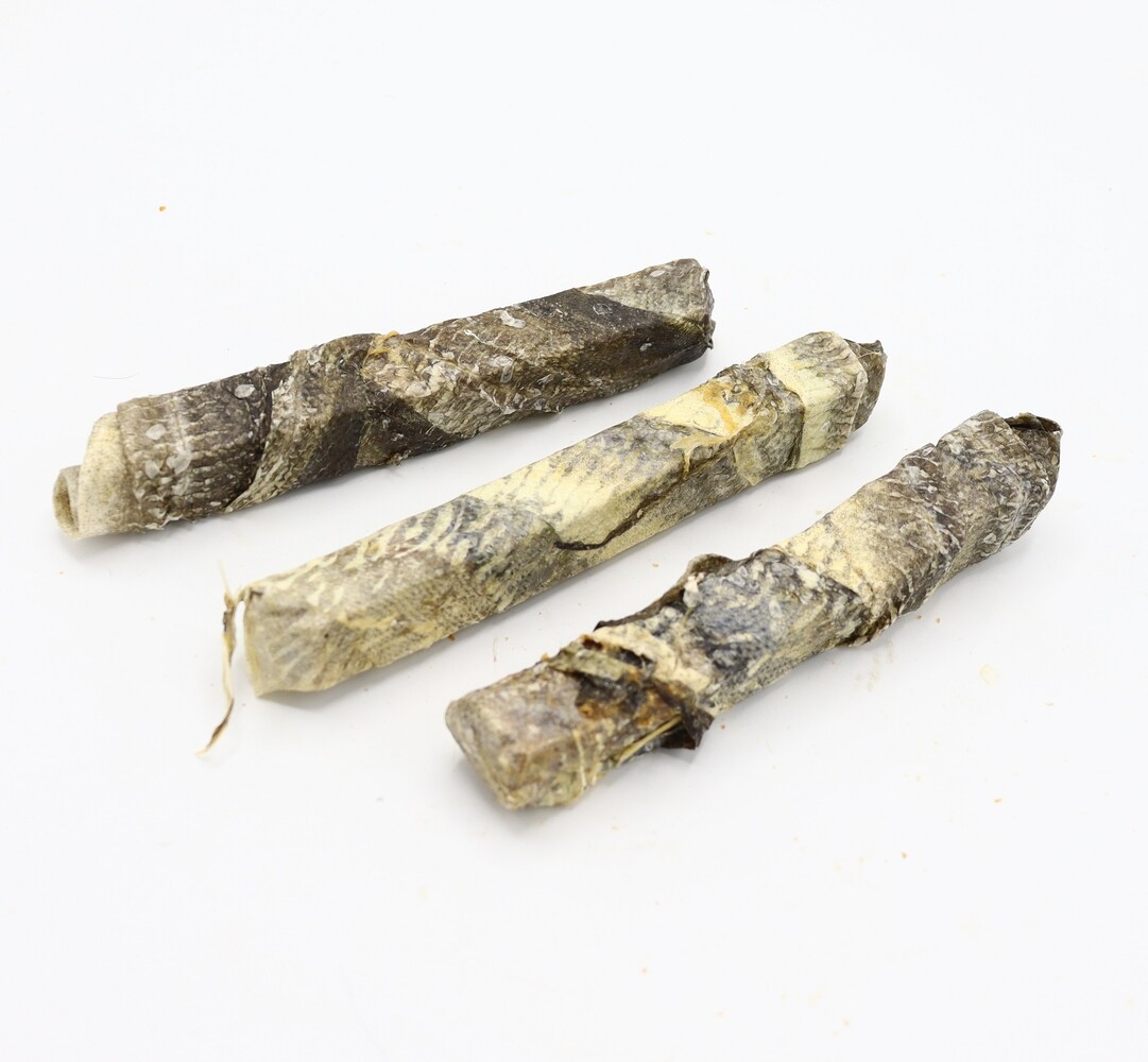 Bark-Bite Bark-Bite Fish - Throwstick - kabeljauw - per 3 Bark-Bite Bark-Bite Fish - Throwstick - kabeljauw - per 3