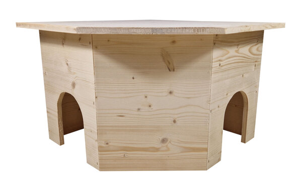 Rabbitat Houten Hoekhuis - 45x45x31 cm Rabbitat Houten Hoekhuis - 45x45x31 cm