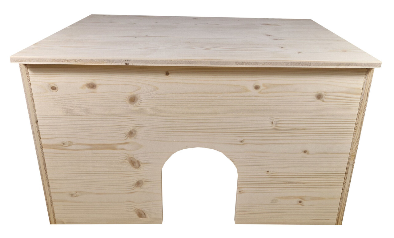 Rabbitat Houten Schuilhuis - 60x40x36 cm Rabbitat Houten Schuilhuis - 60x40x36 cm