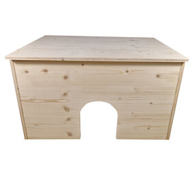 Rabbitat Houten Schuilhuis - 60x40x36 cm Rabbitat Houten Schuilhuis - 60x40x36 cm