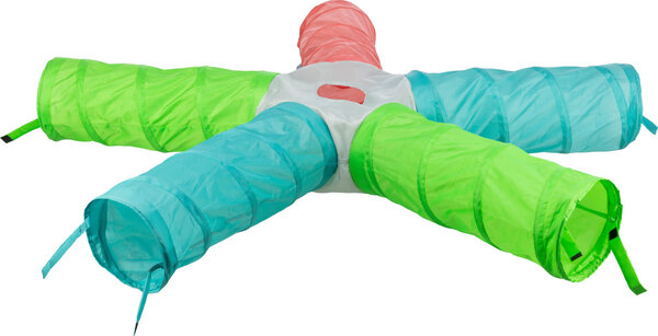Trixie Trixie Speeltunnel Nylon met 6 Ingangen - 5x18x47 cm Trixie Trixie Speeltunnel Nylon met 6 Ingangen - 5x18x47 cm