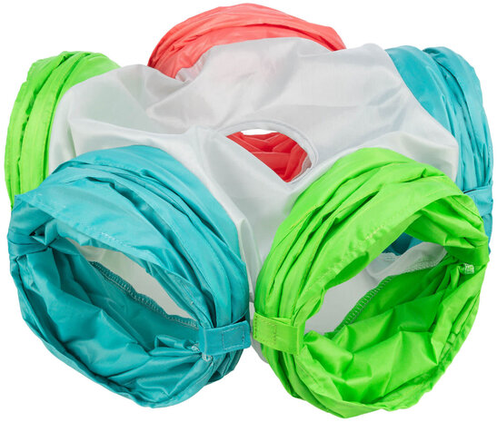 Trixie Trixie Speeltunnel Nylon met 6 Ingangen - 5x18x47 cm Trixie Trixie Speeltunnel Nylon met 6 Ingangen - 5x18x47 cm