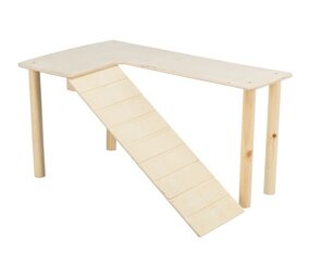 Trixie Trixie Houten Platform met helling - 47x25x30 cm Trixie Trixie Houten Platform met helling - 47x25x30 cm