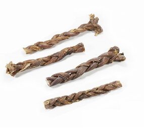 Bark-Bite Bark-Bite Lamspees gevlochten - 15 cm - 10 stuks Bark-Bite Bark-Bite Lamspees gevlochten - 15 cm - 10 stuks