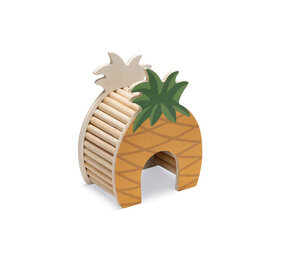 Beeztees Beeztees Hamsterhuis Ananas - 13.5 x 9 x 18 cm Beeztees Beeztees Hamsterhuis Ananas - 13.5 x 9 x 18 cm