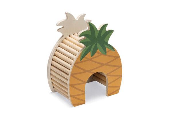 Beeztees Beeztees Hamsterhuis Ananas - 13.5 x 9 x 18 cm Beeztees Beeztees Hamsterhuis Ananas - 13.5 x 9 x 18 cm