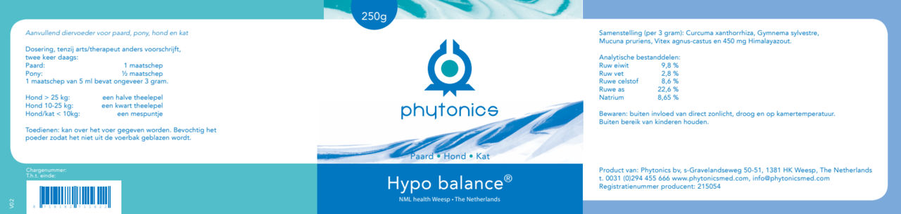 Phytonics Phytonics Hypo Balance - 250 gram Phytonics Phytonics Hypo Balance - 250 gram